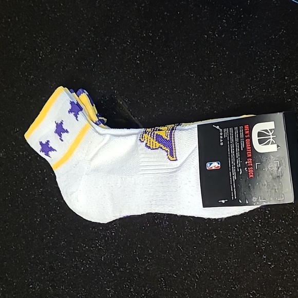 🏀Los Angeles Lakers Quarter Cut Sock - Picture 2 of 9